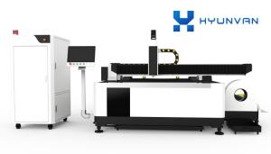Quality Plates And Pipes Fiber Laser Cutting Machine With Exchange Table HYY-1530GW wholesale