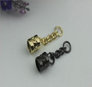 Quality Latest bell design light gold tassel cord end metal head caps for handbag wholesale