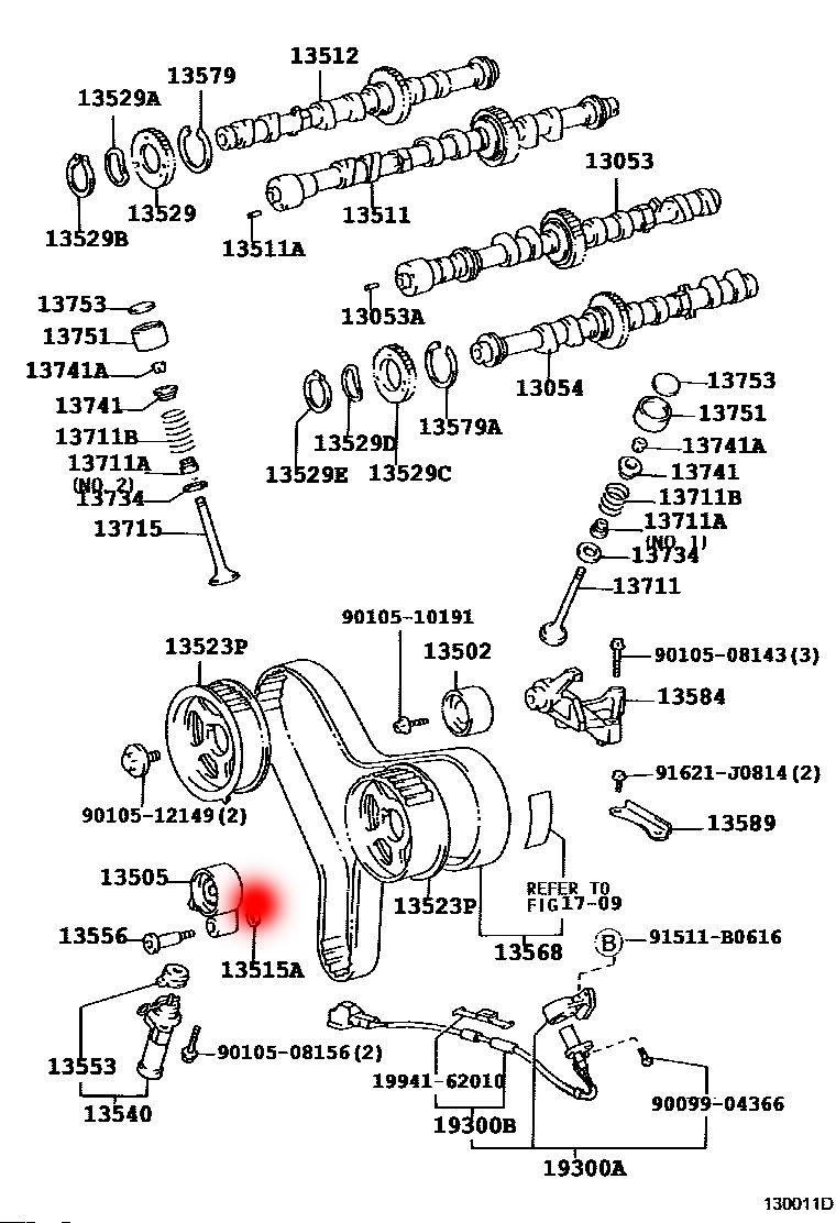 OEM 13505-67040 1350567041 TENSION ROLLER FOR TOYOTA 4 RUNNERⅢ(_N18)3.0 TURBO-D