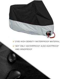 Quality All Season Motorbike Rain Covers 210D With Lock Holes High Durability wholesale