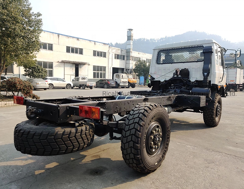 Left Steering Dongfeng 6x6 All Wheel Drive Cargo Truck Chassis Euro 3 Emission Standard