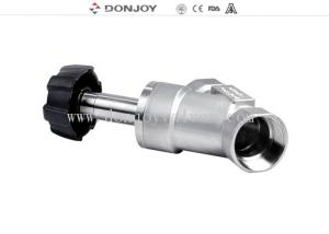 Quality SS316L 2&quot; Plastic Handle Angle Seat Valve , Steam Angle Valve With Clamp Connection wholesale