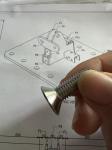 304 stainless steel countersunk head hexagon screw bolt Flat head hexagon screw