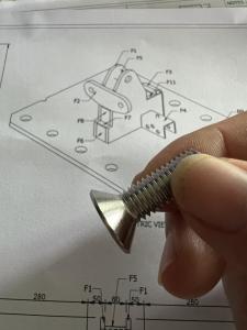 Quality 304 stainless steel countersunk head hexagon screw bolt Flat head hexagon screw flat cup screw wholesale