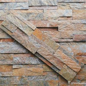 Quality Natural stone Slate Culture Stone Rust Quartzite Stacked Ledge Stone wholesale