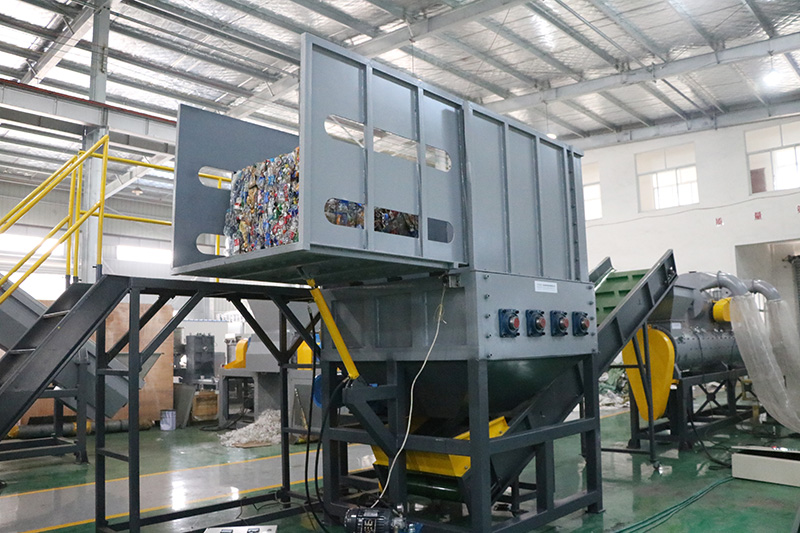 PET Bottles Bales Unpacking Machine
