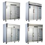 Commercial Kitchen Display Cooling Cabinets with 3-Door Reach-in Refrigerator