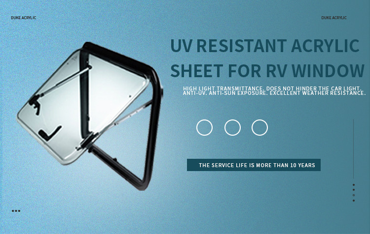 Long Lasting RV Window Acrylic Sheet With Enhanced UV Protection