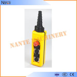 Quality Yellow / Black ABS Waterproof IP65 Hoist Pendant Control Crane Remote Control wholesale