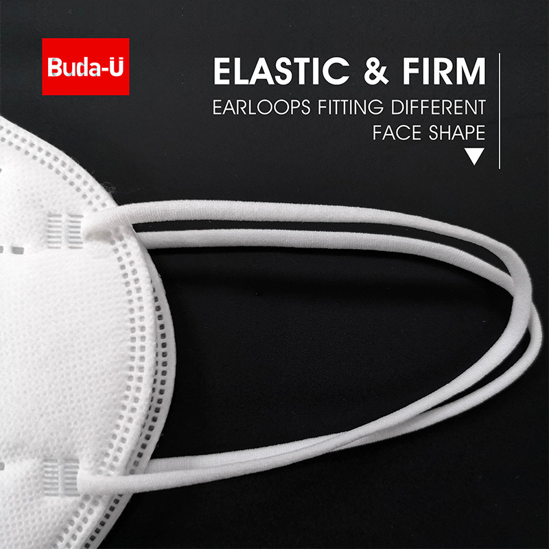 Folding Earloop KN95 Face Mask Respirator Meltblown Fabric High Filtration Efficiency