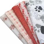 Premium Double Sided Gift Luxury Red Orange Printed Logo Tissue Paper For