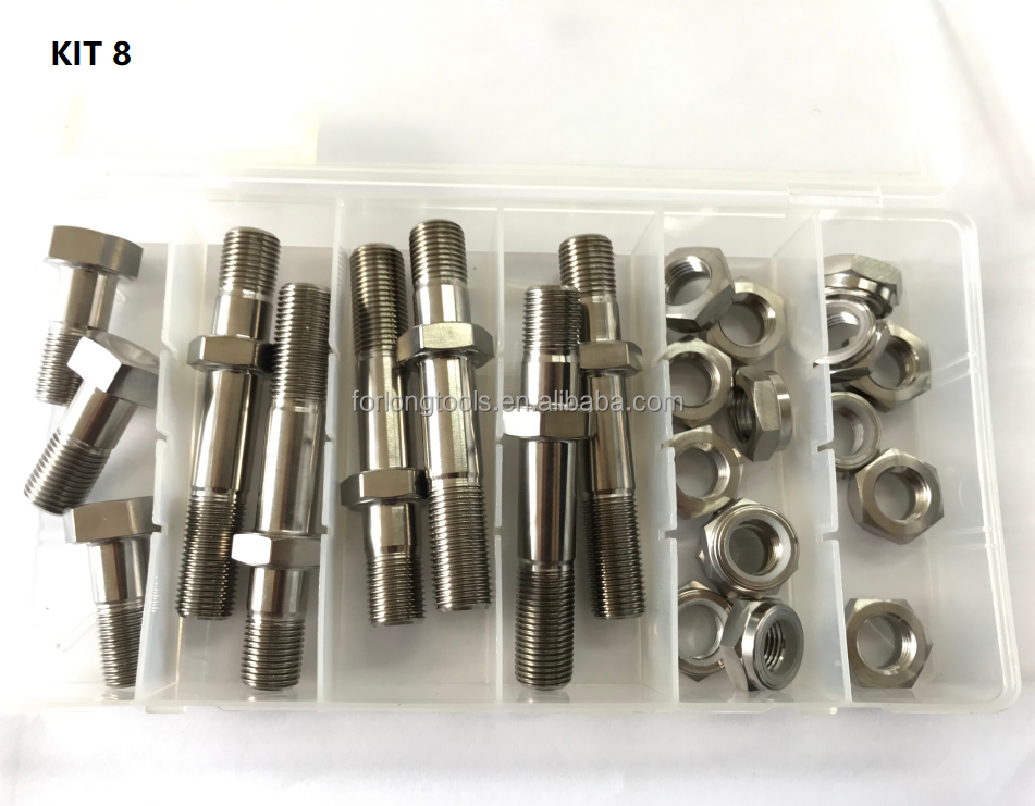 Universal Year N/M Titanium Sprintcar One Nut Radius Rod Bolt Kit for Motorsport Professionals Natural Universal