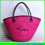 LDMC-029 large women straw tote bag wheat made straw beach bags