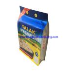Block bottom gusset bags, stand up flat bottom side pouch, flexible pouch