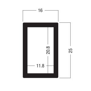 Quality Z300 25x16MM Beam Extrusion,Aluminum equipmen suit for tension lock wholesale
