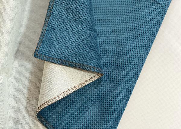 Cheap 280cm Eco Friendly Upholstery Fabric , Blue 100 Recycled Polyester Fabric for sale