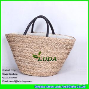 Quality LUDA new straw handbag wholesale palm straw bag wholesale