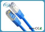 RJ45 Male - Male STP Patch Cable , Copper Shielded Patch Cable Customized Length