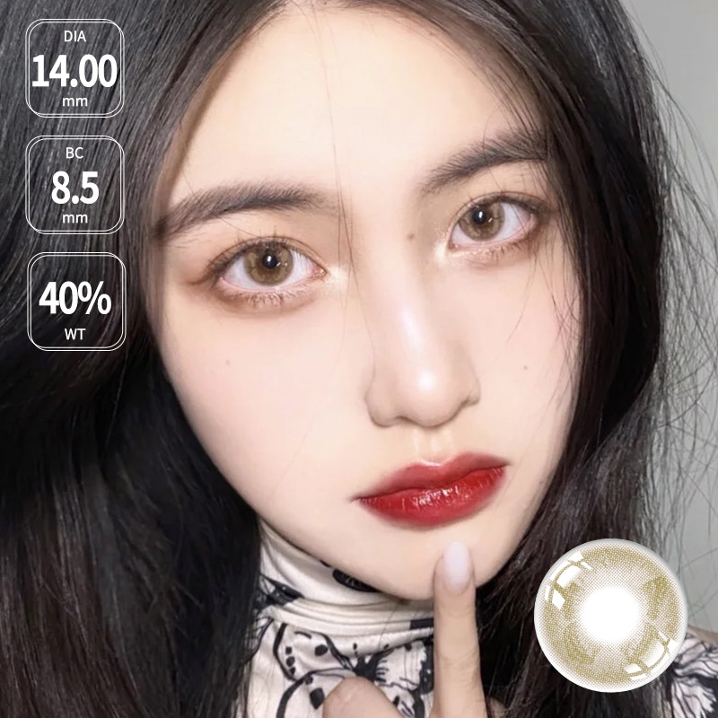 14mm Butterfly Color Prescribed Contact Lenses For Light Eyes