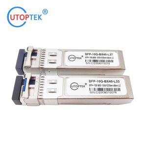 Quality Utoptek 10G LC BIDI 40km Tx1270 Rx1330 Fiber Optical SFP Transceiver Module wholesale