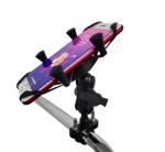 X Shape 3.5-6.5 Inch E Bike Cell Phone Holder , 360D Mountain Bike Phone Mount