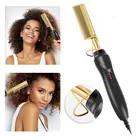 Curler Copper Electric Fast Heating 500 Degrees Hot Straightening Comb - Compact