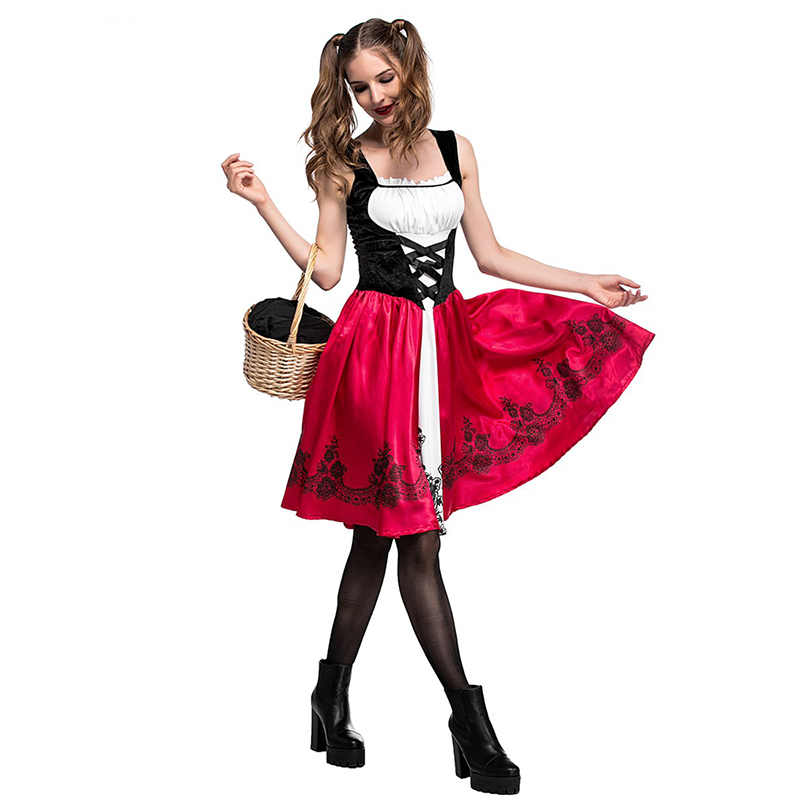Little Red Riding Hood Party Costumes For Adults Women Cosplay Halloween Costume