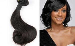 Quality Natural Black 1b# Grade 7A Virgin Hair Bundles / 10 Inch -14 Inch Customzied Spiral Curl Hair wholesale