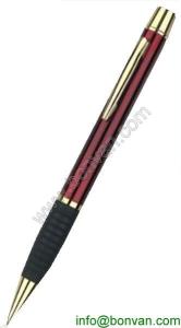 Quality rubber grip twist metal pen, golden parts metal ball pen wholesale