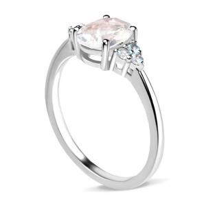 Quality 925 Sterling Silver Rainbow Moonstone Jewelry Oval Cut Vintage Moonstone Engagement Ring for Women wholesale