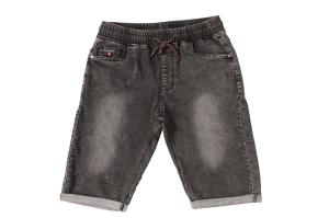 Quality Black Washed Men's Denim Half Pants Mens Elastic Waist Jean Shorts wholesale