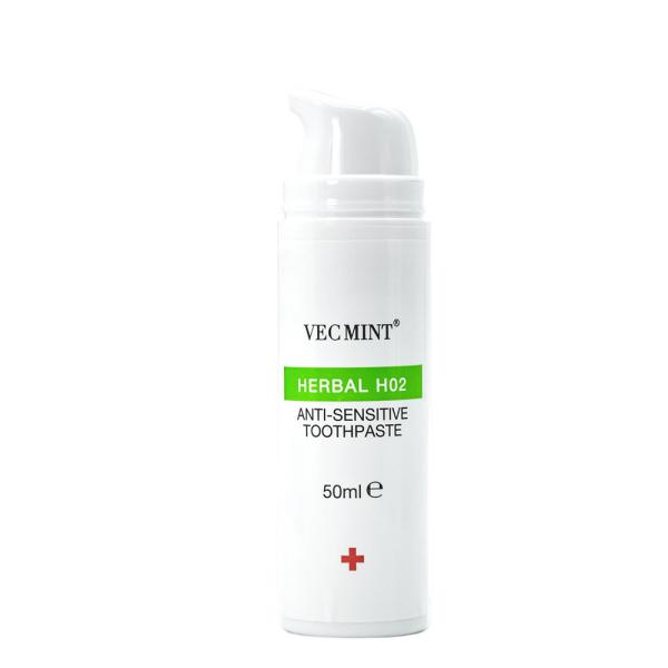 50ml VECMINT Herbal H02 Anti - Sensitive Toothpaste: Natural Herbal Blend for