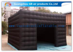 Quality 5m Black Outdoor Exhibition Booth the Big Cube Inflatable Venue for Advertisement wholesale