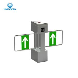 Quality Vertical Pedestrian Turnstile Swing Gate Double Electric Revolving Gate wholesale