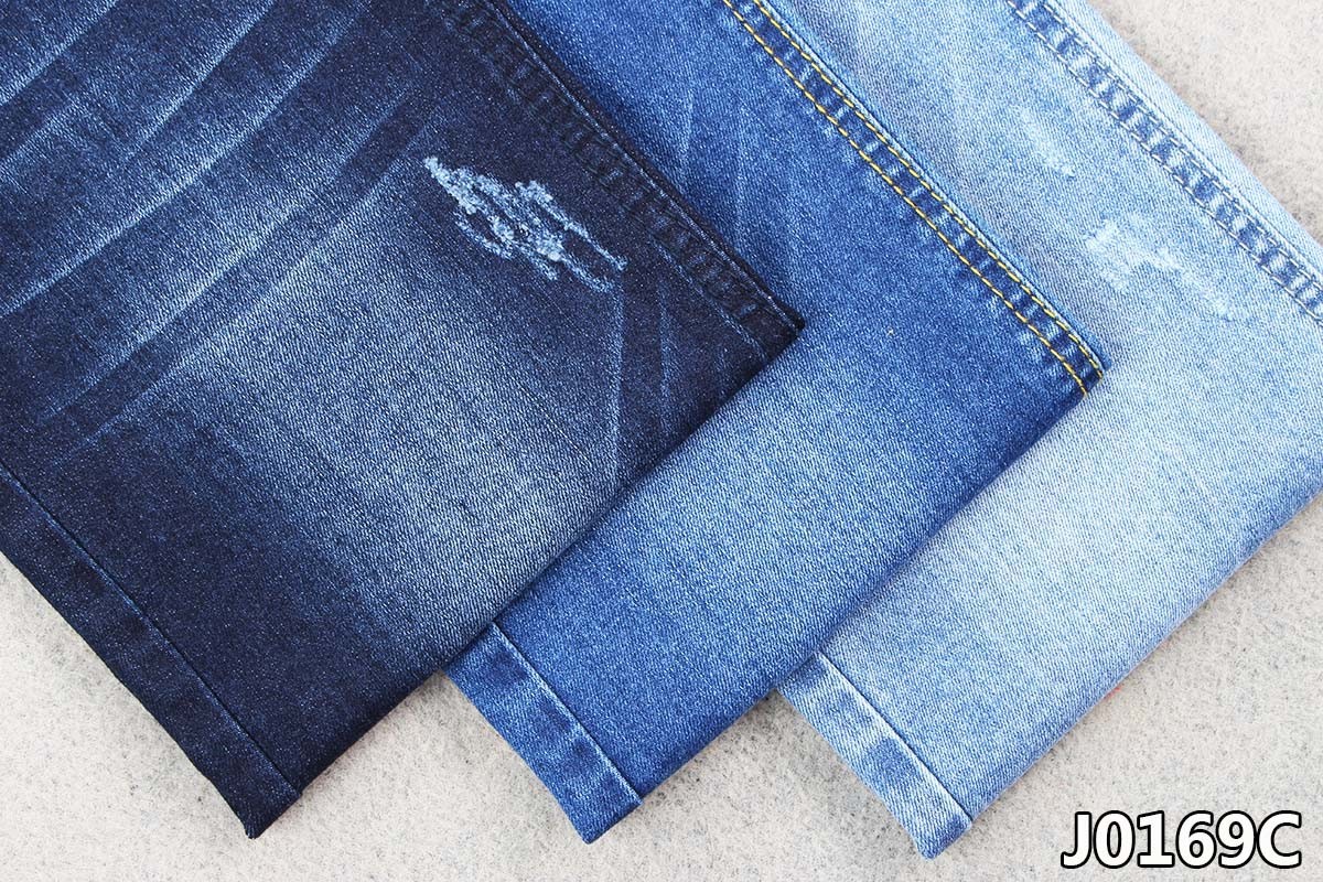 Super Cool Mint Denim Twill Fabric Antibacterial 9oz Lightweight