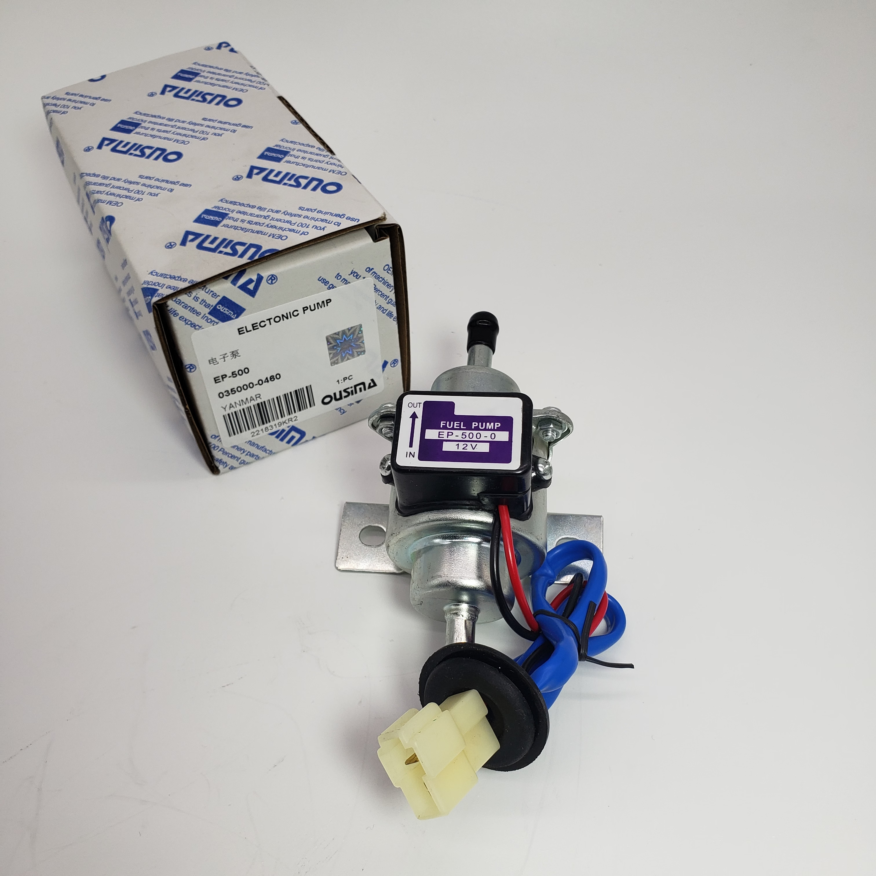 Ousima EP-500 035000-0460 Electric Fuel Pump 12V For YANMAR KUBOTA