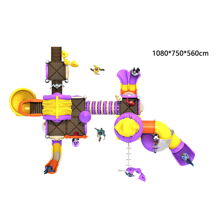 Customized Outdoor Entertainment Playground Slide For Kids Play Plastic For Disabled