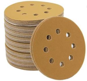 Quality Yellow Sanding Discs Aluminum Oxide Sandpaper 6 Inch 150mm 5inch 125mm wholesale