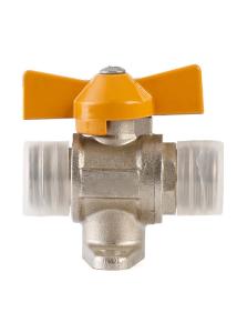 Quality Heatproof Anticorrosive 2 Way Gas Valve , Multi Scene Brass Fuel Shut Off Valve wholesale