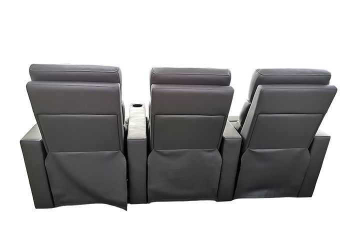 Powered Headrests Leather Movie Recliners For Entertainment