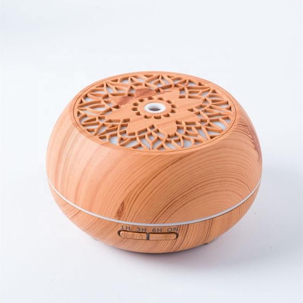 550ml Color Change Wood LED Essential Oil Humidifier Aroma Diffuser 24V Capacity