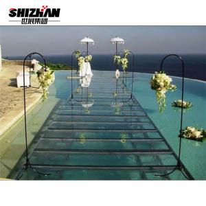 Quality Acrylic Wedding Glass Stage Assembly Fashion Show Catwalk Platform wholesale