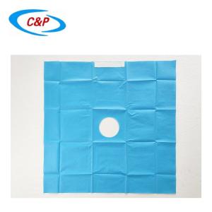 Quality Adhesive Aperture Fenestrated Disposable Surgical Drape Blue SMS PP PE material wholesale