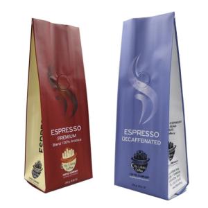 Quality 100g 250g 500g 1kg Aluminum Foil Stand Up Pouch For Coffee Bean Packaging wholesale