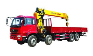 Quality 16 Ton Telescopic Boom Truck Mounted Crane With 80 L/min, Heavy Duty wholesale