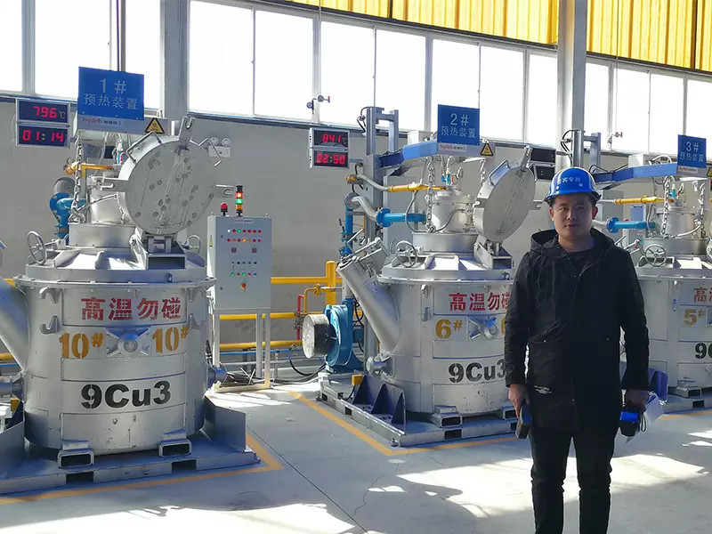 50Hz Frequency Natural Gas Ladle Preheater For Transfer Ladles For Customizable And Uniform Preheating