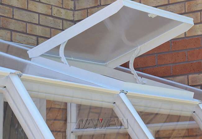 Heat Insulating Front Free Standing Conservatory Prefab Sunroom Addition