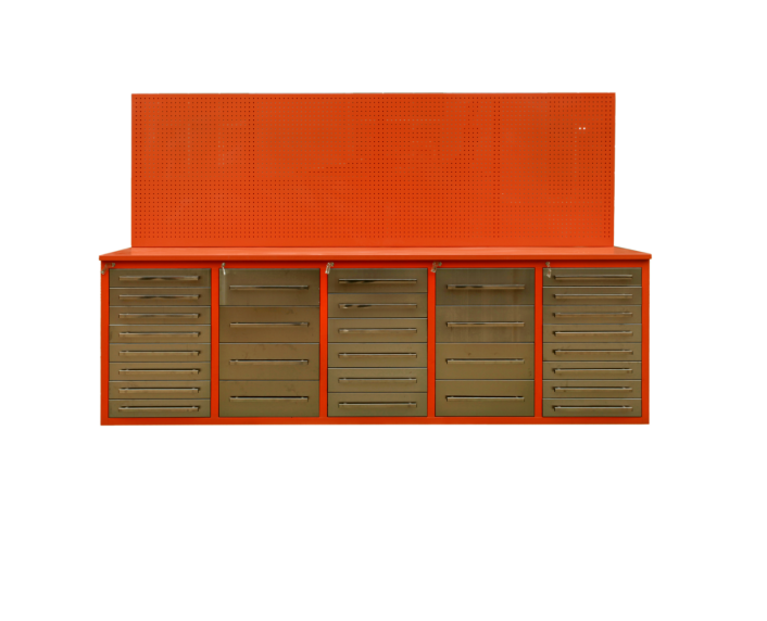 Heavy Duty Stainless Steel Workbench Tool Box For Mechanical Storage