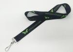 Polyamide Cotton Silk Black And White Lanyard For Advertisement