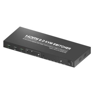 Quality 276x110x25mm 4K 4 x 1 HDMI DP KVM Switch wholesale